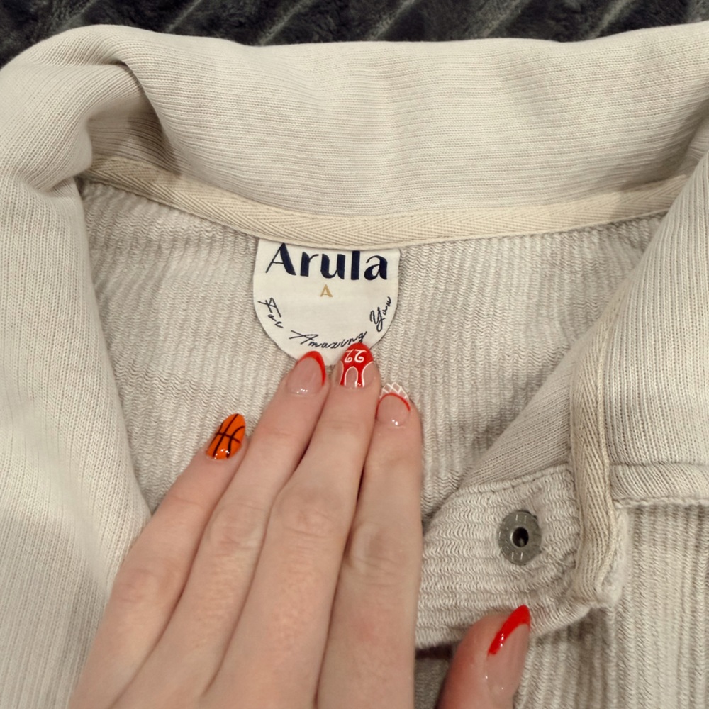 Arula Ivory Button-Up Cardigan